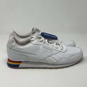 Reebok Classic Harman Pride Edition Sneakers Shoes Mens 10 White Rainbow Leather